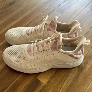 APL techloom tracer light pink animal print running shoe waking shoe comfort